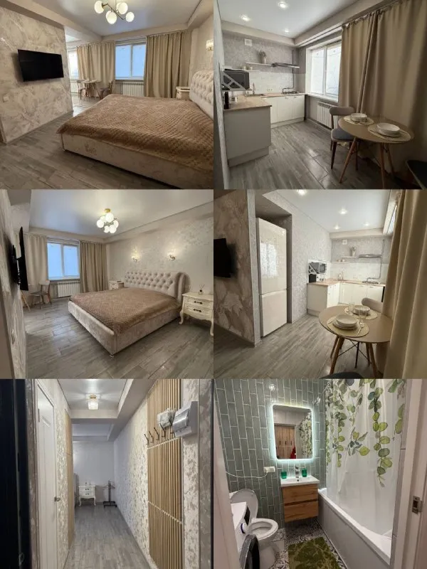 посуточно однокомнатая квартира 🌇макеевка, район зеленый 945 квартал📍 ✅квартира новая, только после... - фотография