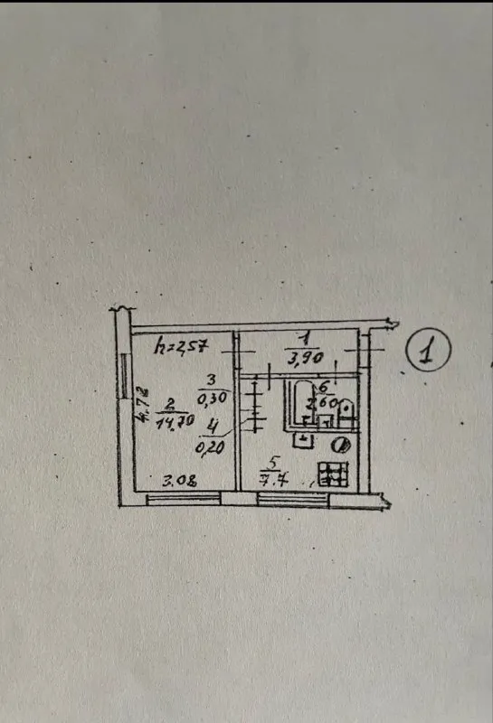 ‼️продажа квартиры‼️ 🏡продается 1-однокомнатная квартира🗺г. донецк днр кировском район, улица бирюзо... - фотография