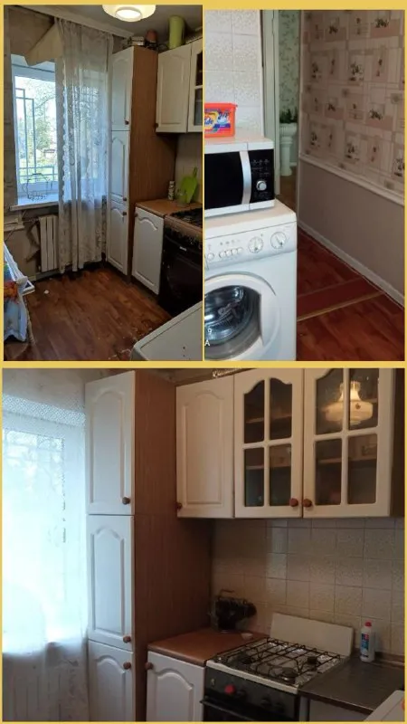 срочна продам 2х ком. квартиру 🌇донецк, пр. киевский / пр. партизанский📍 ✅перспективный район! ближайший год - будет происходить масштабная реновация: ремонт фасадов, крыш, развитие инфраструктуры ✅кирпичный дом ✅этаж 2/4 ✅площадь 44,6 м2 ✅сан. узел совмещенный ✅ - фотография - 2