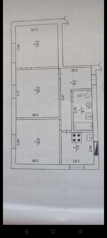 продам трех комнатную квартиру в кирпичном доме, 67м. кв. (6 капитальная, пролетарский р-н донецка) ориентир ул. красной авиации/доблестная. 1/2 этажного, цоколь не низкий, сухая. пластиковые окна. чистое, жилое состояние. с мебелью и техникой. документы готовы. быстрая сделка. цена 2 500 000руб. ан анна + 7 949 470 04 83 (феникс), +7 949 796 89 69 (миранда). - фотография - 7