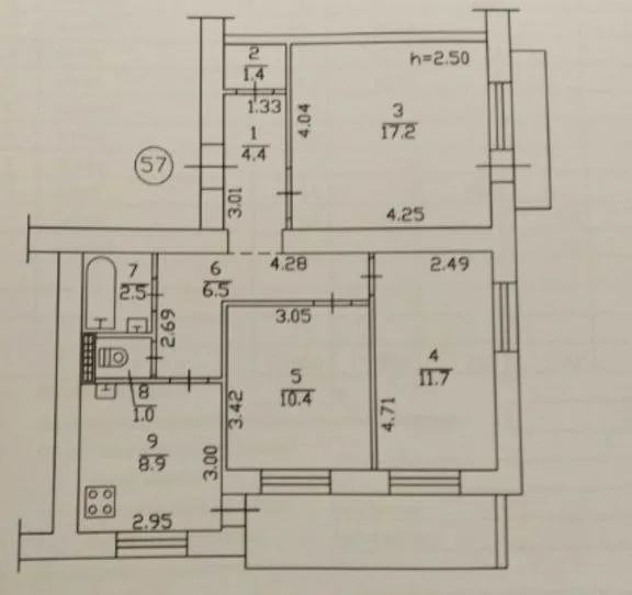 ‼️продажа квартиры‼️ 🏡продажа трёхкомнатная квартира г. донецк днр пролетарский р-н, ул. прожекторна... - фотография