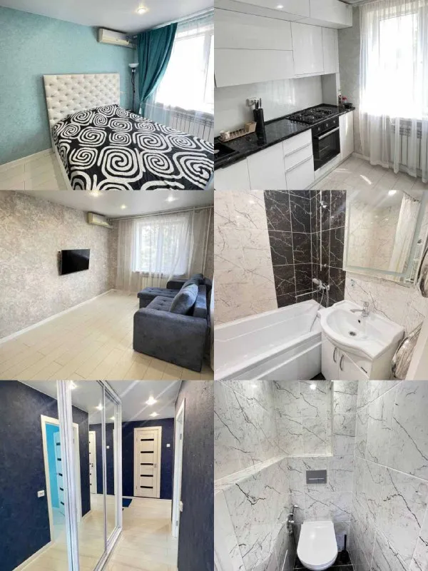 посуточно 2х комнатная квартира 🌇донецк ворошиловский район📍 ✅чистая и с новым ремонтом. в квартире... - фотография