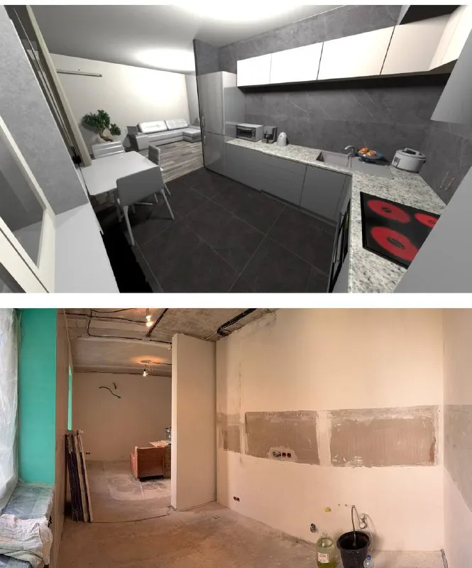 продам двухкомнатную квартиру 🌇донецк, "донецк-сити", ул. щорса 85📍 ✅2/5 этаж. спецпроект, полногабаритная, не угловая, 50 м. кв. ✅готовность ремонта 90% white box + частично уже уложены отделочные материалы + вся плитка и ламинат в наличии в квартире ✅подробное описание есть, пишите всё отправлю ❗️ ✅по проекту предусмотрена кухня-гостиная в виде студии, отдельная спальня с обустроенным балконом, гардеробная, санузел. ✅дом очень теплый. в квартире выполнен высококачественный ремонт с применением новых технологий и передовых стандартов! 💰цена 6 000 000 ₽ 📲☎️+7 977 9198704 анна либо пишите в лс @isakovaanna1992 подписаться | дать объявление - фотография - 3