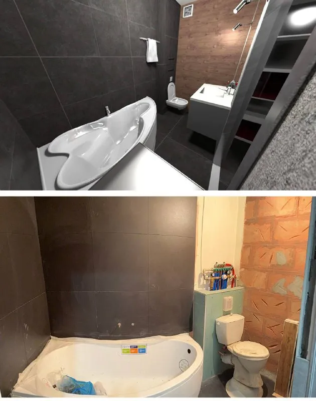 продам двухкомнатную квартиру 🌇донецк, "донецк-сити", ул. щорса 85📍 ✅2/5 этаж. спецпроект, полногабаритная, не угловая, 50 м. кв. ✅готовность ремонта 90% white box + частично уже уложены отделочные материалы + вся плитка и ламинат в наличии в квартире ✅подробное описание есть, пишите всё отправлю ❗️ ✅по проекту предусмотрена кухня-гостиная в виде студии, отдельная спальня с обустроенным балконом, гардеробная, санузел. ✅дом очень теплый. в квартире выполнен высококачественный ремонт с применением новых технологий и передовых стандартов! 💰цена 6 000 000 ₽ 📲☎️+7 977 9198704 анна либо пишите в лс @isakovaanna1992 подписаться | дать объявление - фотография - 6