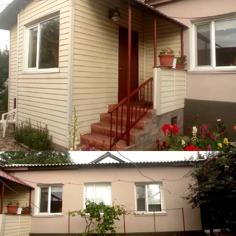 🏡продаётся газифицированная квартира на земле на два хозяина г. Енакиево днр посёлок северный, улица толбухина ✅общая площадь дома 119 м2 ✅участок 10 соток земли ✅в квартире четыре комнаты в доме три раздельные комнаты, одна проходная ✅просторная кухня с выходом на задний двор ✅есть гараж с ямой, летняя кухня и хоз постройки ✅участок ровный и ухоженный посажены плодовые деревья (вишня, черешня, яблоко, абрикос, груша, слива, персик). 🧾документы готовы 🔥собственник 💴цена: 5🍋800.000 рублей торг‼️ ☎️+7(949) 483-03-04 людмила 📨подписаться - фотография - 2