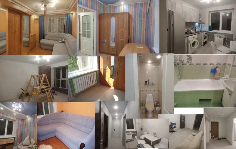 Сдается 4-х к кв. В р-не ош №25 г. Харцызск исключительно на длительный срок!!!! Кирпичный дом 5/5 к... - фотография