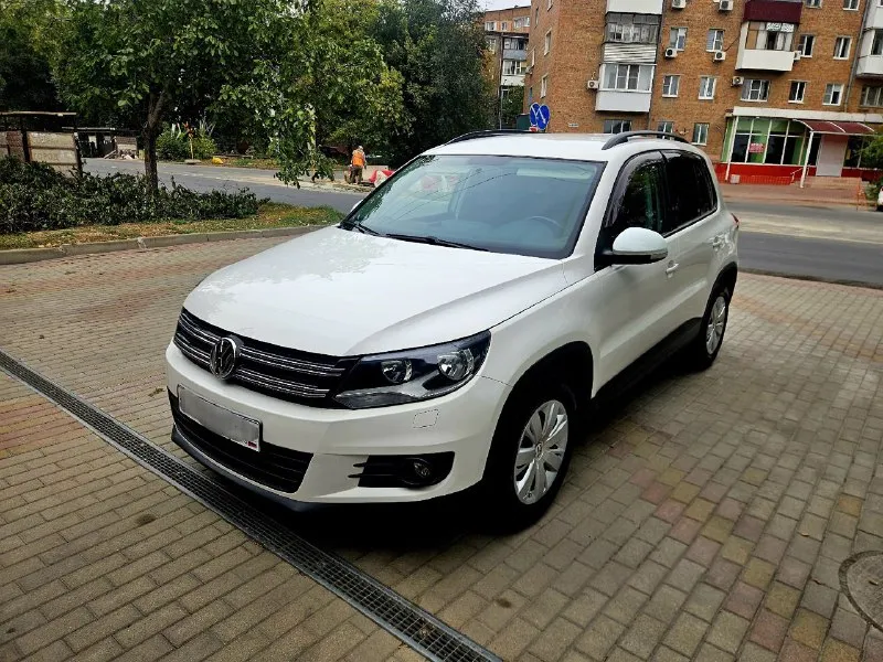 Тигуан 2012 год 1.4л, механика полный привод автотека зелень кузов в заводском окрасе, без дтп. техн... - фотография