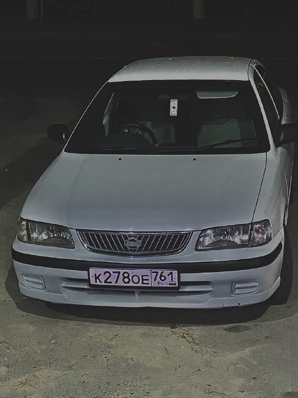 Nissan sunny 2002г 1.3 акпп двигатель в порядке акпп переключает плавно косяки по бамперам кондиционер и печка работают отлично цена: 350к связь: t. me/m018mr_rus - фотография - 1
