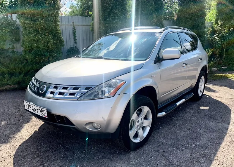 Зверь по цене логана!!! nissan мурано z50 год: 2003 двигатель: бензин 3,5 v6 (установлен контрактный с пробегом на сегодня 97т. км) кпп: вариатор (установлен контрактный, с остатком гарантии на 20месяцев, без учета пробега!!!) двигатель/коробка работают безупречно! расход: город около 14-15. пробег 207000 привод полный климат работает отлично! полный электропакет, память водительского сиденья, пассажирское электрическое, подогревы сидений, зеркал, люк работает, не течет! по кузову есть небольшие возрастные косячки, подкрасы. без дыр, шпакли и прочего. автомобиль - садись и едь! масла везде меняются вовремя и даже раньше регламента! ходовка на отлично!! резина в хорошем состоянии! очень комфортный автомобиль. находится в енакиево, если чего не написал, звоните 7 949 6451601. цена 600 тыс. р. обмен, увы не интересен. торг присутствует но при осмотре авто! 📞 звоните: +7(949)6451601 - фотография - 2