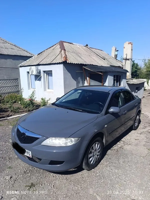 Мазда 6 в цвете шторм-грей 1.8/мкпп/120л. с.машина в хорошем состоянии в 2021году пригнана из европы... - фотография