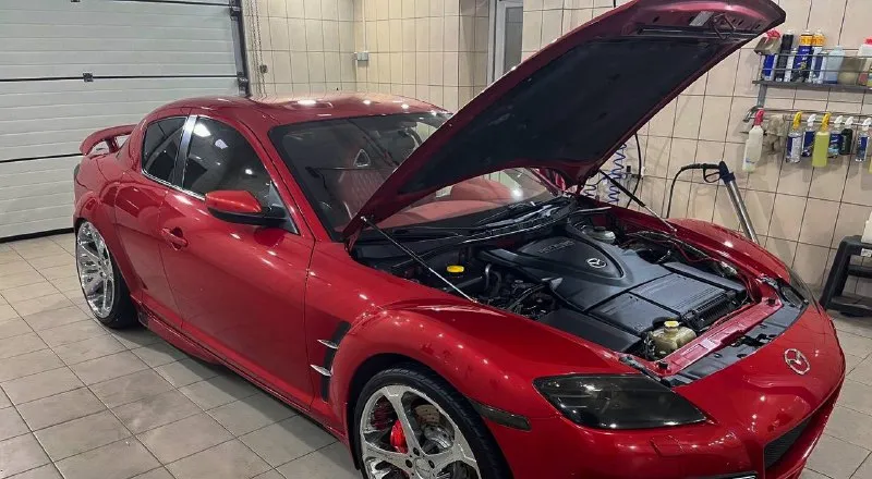 Марка 🚘- mazda rx-8 год выпуска - 2004 двигатель - 1.3л ronesis 231 л. с кпп - механика 6 ступенчатый пробег - 56.000 км вид топлива - бензин • комплектация • кондиционер подогревы сидений эл стеклоподъемники эл регулировка зеркал эл усилитель акустика bluetooth aux usb мультируль чистый ухоженный салон подробней по телефону или в личные сообщения авто делался индивидуально под себя авто с японии - 1.970.000₽ цена договорная - -номер телефона- +7949-607-50-67 -город мариуполь - - фотография - 4