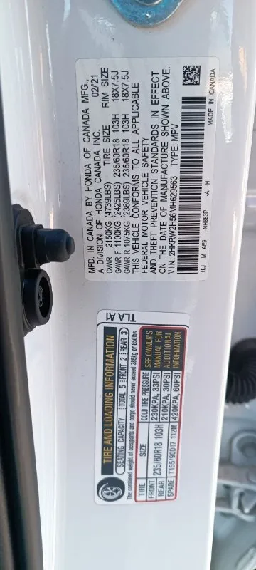 Продам автомобиль honda cr-v 2021 г. в. пробег 76000 объём двигателя 1.5, 190л. с. коробка вариатор, постоянный полный привод, адаптивный круиз контроль, датчики слепых зон, предотвращение выезда с полосы, электронная панель приборов, подогрев передних сидений, безключевой доступ, система start/stop, камера заднего вида, двух-зонный климат контроль, мультируль, полный набор систем активной безопасности, мультимедиа панель, поддержка apple carplay и android auto. прекрасный семейный автомобиль с большим и комфортным салоном. vin - в карусели фото. штрафов / запретов нет цена :2.550.000 осмотр г. енакиево торг у капота +79495002238 - фотография - 8