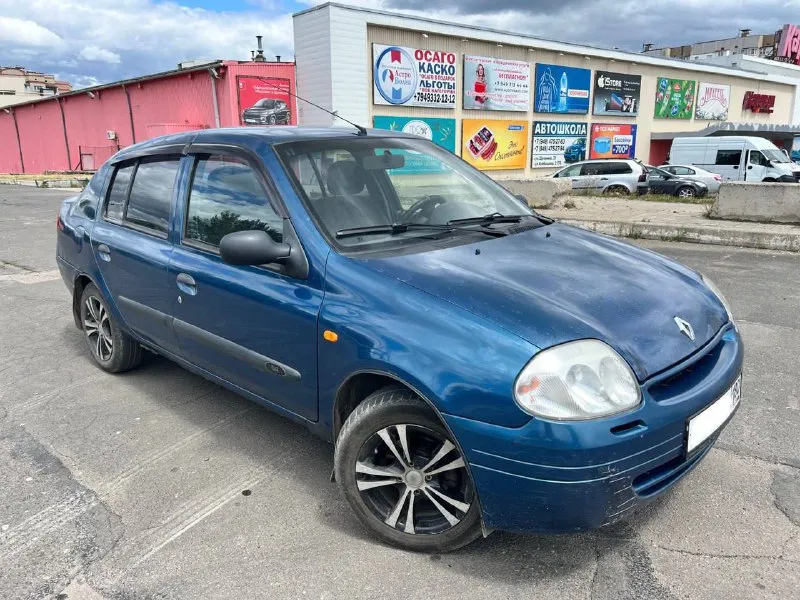Renault clio,2000 год 1.4 бензин газ пропан(вписанный)на механике родной пробег 283000км vin vf1lb03... - фотография