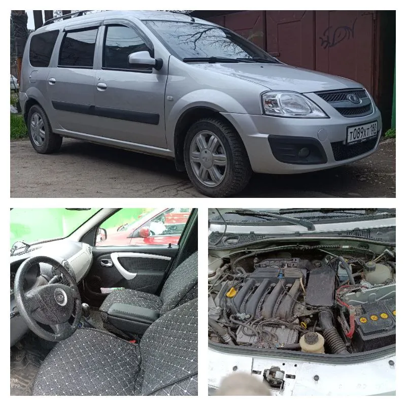 Продам lada-largus 2015г. двигатель к4м, 16 клапанов - рено пробег 266 000 - родной, 5 мест, салон и... - фотография