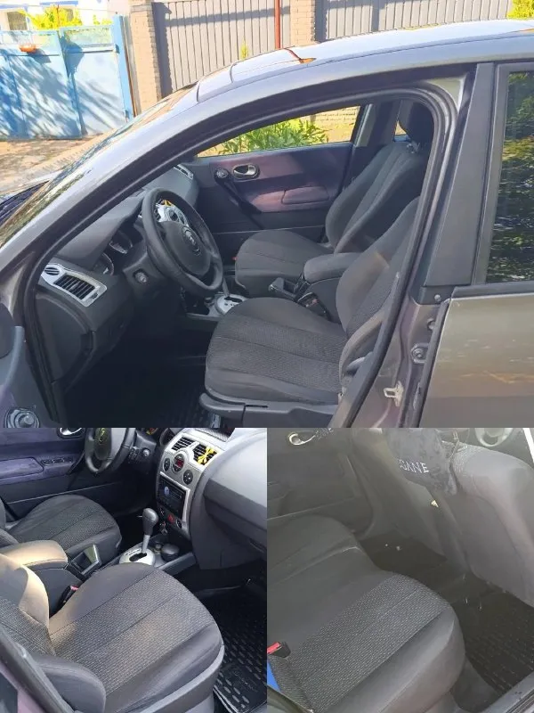Продам renault megan 2 с самым простым и надёжным мотором 1.6 и коробкой автомат. в идеальном состоянии ( не битый и не крашеный, без гнилья ржавчины и тд. ) машинка не пригон рф, а приобреталась в украине в автосалоне, я вторая хозяйка с момента покупки. ✅пробег родной 172.000 км. что на сегодняшний день очень большая редкость!!! ✅комплектация самая максимальная для этого авто: панорамная крыша, камера заднего хода, парктроник, климат контроль, подогрев сидений, электро зеркала, мульти руль, датчики ( света, дождя), кнопка старт-стоп, сигнализация с обратной связью и много приятных мелочей. также установлен газ евро-4. ✅два комплекта новой резины с дисками. кто ищет хороший ухоженный и весь обслуженный автомобиль это ваш вариант. тел. +79494267598 осмотр донецк. 🔥цена 650.000🔥 реальному покупателю торг!!! - фотография - 4