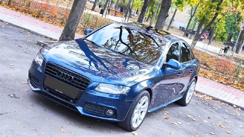 Audi a 4 заводской s-line ! 1.8 turbo! усиленная перфорированная тормозная система + колодки! очень грамотно все зделанно ! дороботанная оптика ! максимальная комплектация ! комфортный сало! черный потолок ! без ключевой доступ старт- стоп! круиз контроль ! раздельный климат! парктроник 360! подогревы! полная обезшумка! мульти руль! полный антихром ! и многое другое ! авто в отличном состоянии ! и полностью обслужен ! цена 1,50 торг у капота ! или обмен на авто дешевле ! +7949 505 96 96 📞 звоните: +7(949)5059696 - фотография - 5
