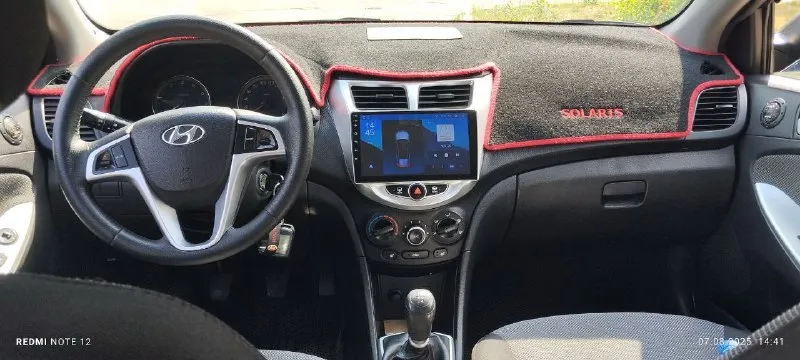 Hyundai solaris 2012г 1,6 механика 186т км. авто в отличном состоянии. 4 стеклоподъёмника, электро зеркала, обогрев зеркал, сидений и лобового стекла. технически состояние хорошее без нюансов. полностью обслужен, новый грм, рабочий кондиционер. прозрачная история, зелёная автотека, в заводском окрасе без дтп, сигнализация, магнитола, камера заднего вида. автомобиль полностью обслужен. сел и поехал. я хозяин. переоформление в любом виде. 850000 руб. торг. автомобиль находится в донецке тел. +79493409187 - фотография - 5
