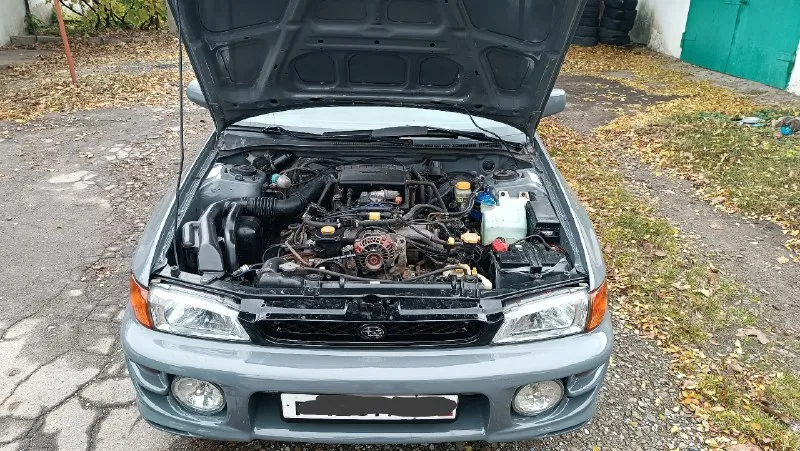 Продам легендарный автомобиль, японский ваз)) - subaru impreza gc 1998г. в. 1.6л, постоянный полный привод, атмосферный надёжный двигатель, капиталился 7 лет назад, установлен контрактный блок ej202, после ремонта прошёл 50тыс. км. во владении 7 лет, за которые в автомобиль вложено большое количество времени и денег!! 💵💶💷 кузов полностью восстанавливался, переварены пороги и арки, перекрас с полным разбором, покрашен в красивый современный цвет audi nardo grey🤩 установлено газовое оборудование евро4🍀 расход 10-11литров по технике всё следилось и вовремя менялось, сайлент-блоки, подрамник, установлены задние дисковые тормоза, новые стойки в круг kayaba, новый аккумулятор, вся оптика оригинал-контракт, в фарах стоят bi-led, в общем можно много перечислять. .. продажа в связи с покупкой нового проекта на турбомоторе! 🐌 переоформление в мрэо, помощь в постановке на учёт! цена 450т. руб. макеевка. 📞+79493943324 📞+79494542921 📞 звоните: +7(949)3943324 - фотография - 8