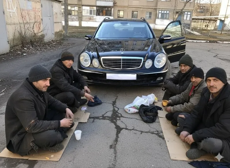 Продам mercedes benz w211, е класс 220 cdi, универсал 2005 года. цвет чёрный. пробег 315 тыс. км. ко... - фотография