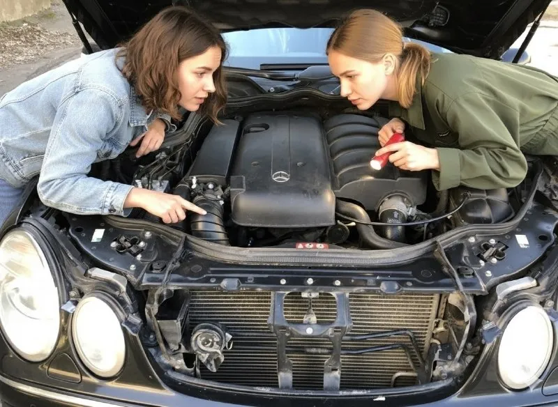 Продам mercedes benz w211, е класс 220 cdi, универсал 2005 года. цвет чёрный. пробег 315 тыс. км. коробка автомат, задний привод. максимальной комплектации. .. адаптивный ксенон. салон комбинированный (кожа, ткань) в хорошем состоянии. электрозеркала, датчики света и дождя, подогрев сидений. двухзонный климат. круиз контроль. машина в родной краске, не битая, с документами полный порядок. всё работает, пневна вся полностью новая. много чего поменяно, также отдам немного запчастей. территориально шахтёрск. цена 700к. +79494116578 📞 звоните: +7(949)4116578 - фотография - 5