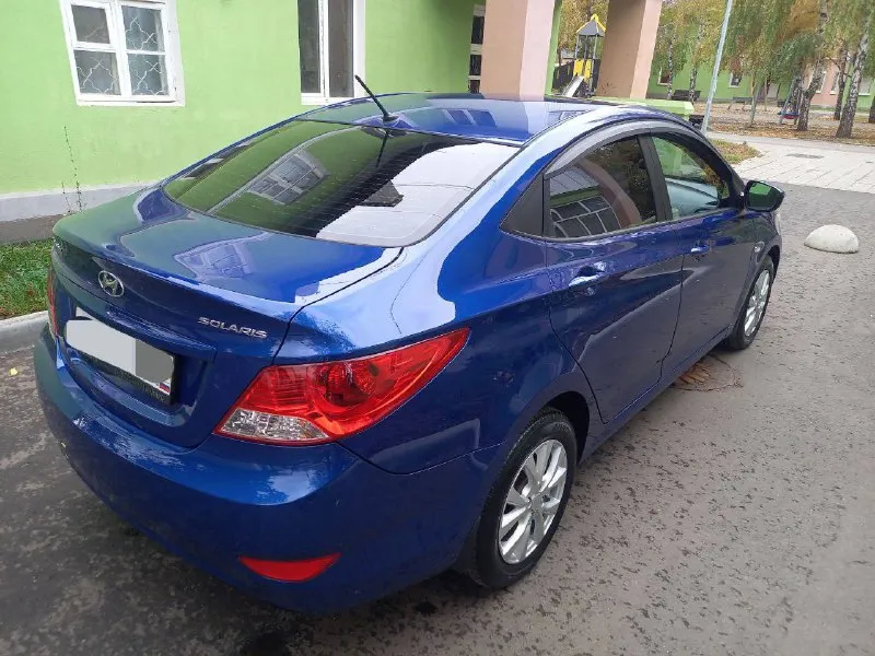 Хендай солярис 2013 года выпуска декабрь авто в отличном состоянии, вложений не требует. в родном окрасе. цена: 850 000 торг вопросы по телефону: +79496223701 - фотография - 3