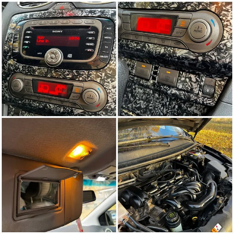 Ford focus 2 рестайлинг 2011г продам свой личный авто, оформлен на меня. мотор 1.6 100лс, работает ровно, не дымит, тяга хорошая, весь сухой. недавно были заменены все сальники, грм, свечи, провода, патрубки, рулевая рейка, насос гур. коробка автомат, надежный как калашников, работает отлично, новое масло. по кузову отличное состояние, ничего делать не надо + отполирован. vin читается хорошо. рыжиков гнили нет совсем! низ авто в идеальном состоянии. вид как на фото. комплектация titanium : 4 авто эл. подъемника, эл. зеркала, 2-зонный климат (заправлен), подогревы сидений и лобового, музыка sony, сигнализация, датчик света и дождя. работает все! салон в хорошем состоянии. ходовая сделанная вся!новая оптика вышла 50к, свет шикарный, все фары в пленках, морда в стиле st, авто на хорошей летней резине + зимняя резина и стоковые фары для переоформления и запчасти для след. т. о. я хозяин, переоформление без проблем! 630.000₽ +79493609487 донецк - фотография - 10