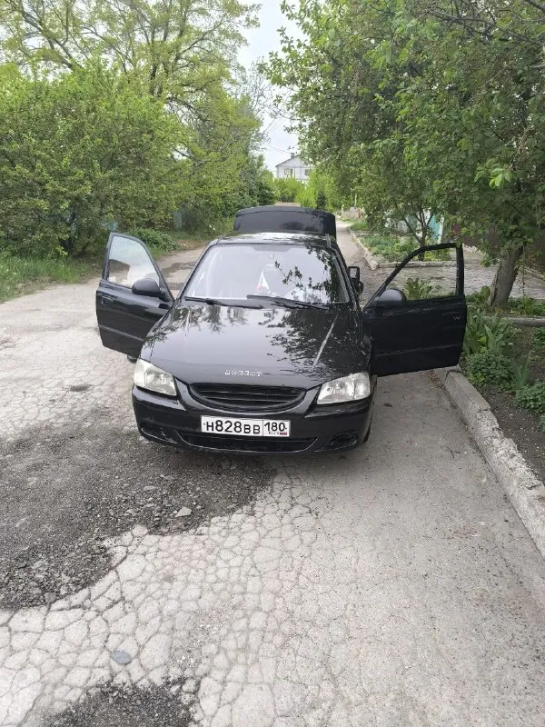 Продаётся хундай акцент 2008г. движок 1.5, 16 клапанов. стеклоподъёмники, кондиционер, гидроусилитель, сделанная ходовка, сцепление. новый аккумулятор. цена 460 000 торг. тел. +79497175373 мариуполь 📲 tg: @denris83 📞 звоните: +7(949)7175373 - фотография - 1