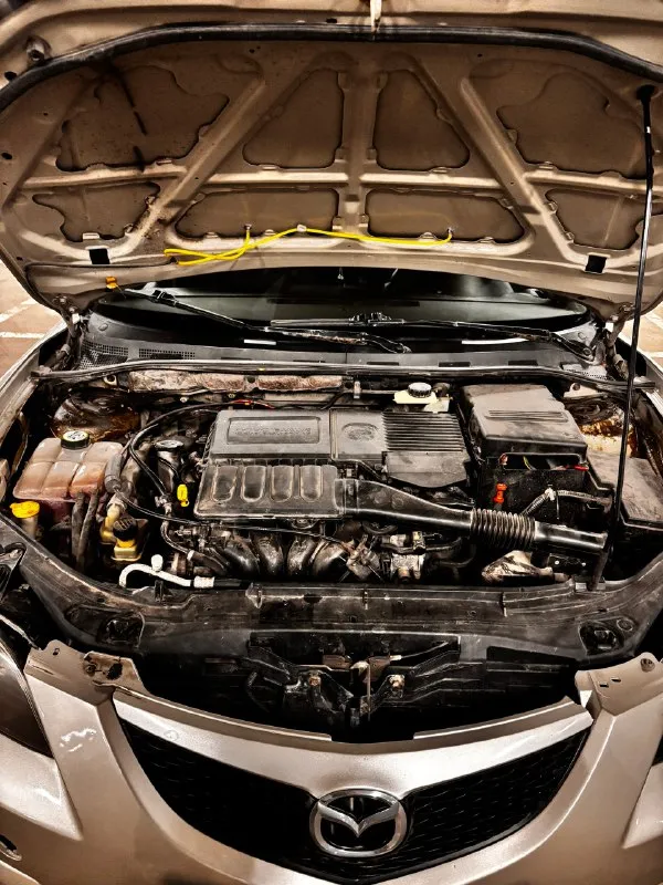 Продается mazda 3 2004 год пробег 240.000 двигатель 1.6, масло не ест, работает отлично коробка автомат, работает отлично кондиционер электрорегулировка зеркал подогрев сидений состояние на фото юридически чистая 385 000 р. торг номер для связи +79281533828 📞 звоните: +7(928)1533828 - фотография - 9