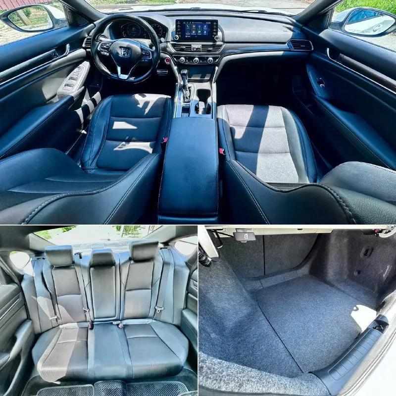 Honda accord 2019 sport 195 л. сил. два комплекта колес r19 led оптика, отличное состояние! адаптивный круиз, удержание в полосе, определение пешеходов и расстояния до других авто, экстренное торможение. бесключевой доступ, старт/стоп, адаптивный свет, лепестки, carplay, кожа, климат 2х зонный, большой багажник. цена 1’850’000 руб. торг возле авто! можно в кредит! +79493370237 - фотография - 8