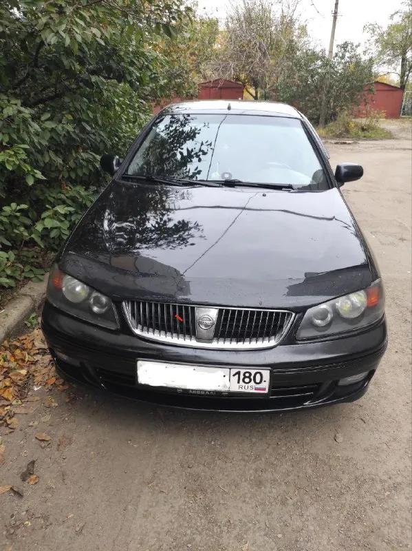 Nissan almera n16 2005 г. в, двигатель 1.5 л (98 л. с), бензин, механика, цвет черный, , привод пере... - фотография