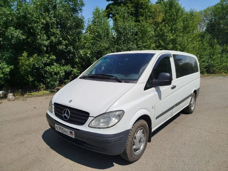 Продам вито 2005 года. состояние кузова на фото, дно целое, ходовка, коробка, двигатель на твёрдую 5ку. климат работает. led лампочки в ближнем и дальнем свете. много чего нового, больше информации по телефону. переоформление без проблем. территориально макеевка и донецк. +79493383789 цена: 800 000. 📲 tg: дмитрий 📞 звоните: +7(949)3383789 - фотография - 2