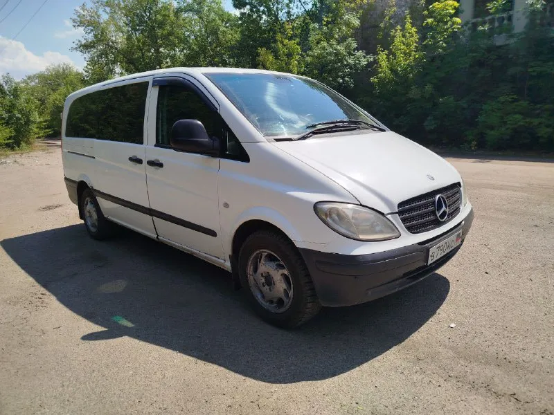 Продам вито 2005 года. состояние кузова на фото, дно целое, ходовка, коробка, двигатель на твёрдую 5ку. климат работает. led лампочки в ближнем и дальнем свете. много чего нового, больше информации по телефону. переоформление без проблем. территориально макеевка и донецк. +79493383789 цена: 800 000. 📲 tg: дмитрий 📞 звоните: +7(949)3383789 - фотография - 6