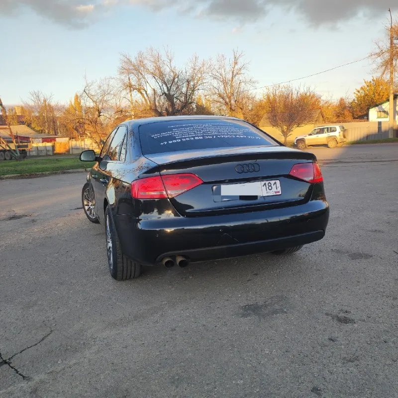 Audi a4 b8 2008 года 1.8 tfsi 160л. с в отличном состоянии. вариатор работает как надо. много чего сделано, расскажу подробнее по телефону. из главного менялась цепь ( оригинал ), турбина обслужена. денег на машину не жалел! стоит магнитола carplay, камера заднего вида. комплектация: мультируль, подогрев сидений, двухзонный климат контроль, датчик света, датчик дождя, омыватель фар, задние парктроники. фары линзованы, стоят bi-led (качественные свет). обслуживал все вовремя. 1.150.000р торг. осмотр г. луганск +79591917730 📞 звоните: +7(959)1917730 - фотография - 3