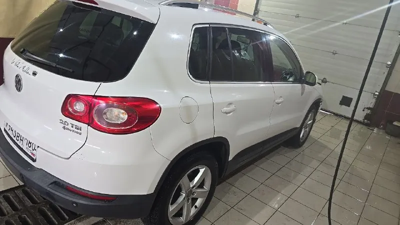 Срочно продам volkswagen тигуан 2010 года. собственник, переоформление любое. мотор 2.0 коробка автомат пробег 177 полный привод два ключа два комплекта резины (зима, лето) сервисная книжка авто полностью обслужено: двигатель, коробка работает на отлично. есть маленькие нюансы по кузову. цена 850000руб. хороший торг у капота. +79495968299 сергей, +79495968297 ирина. 📞 звоните: +7(949)5968299 - фотография - 2