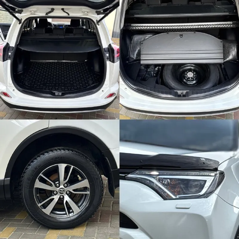 Продам toyota rav 4 2018 год выпуска 195тыс км 2 хозяина два ключа комплектация: подогрев сидений, подогрев руля, подогрев лобового стекла нити, круиз контроль, электро стеклоподъемники, электро зеркала, складывание зеркал полный привод электро крышка багажника led оптика омыватель фар, противотуманные фары. по кузову есть окрасы, ржавчины и гнили нет машина обработано антикоррозийной с новья кузов, весь очищен отполирован отмыть салон чистый не прокуренный опрятный! по технике мотор в идеальном состоянии, очень тихо мягко работает коробка вариатор идеально переключается не пинков ни рывков и тому подобного, ходовая в идеале делать абсолютно ничего не нужно готов на любые проверки! покупкой будете довольны! продажа в макеевке 1,999,000₽ +79493046854 📞 звоните: +7(949)3046854 - фотография - 10