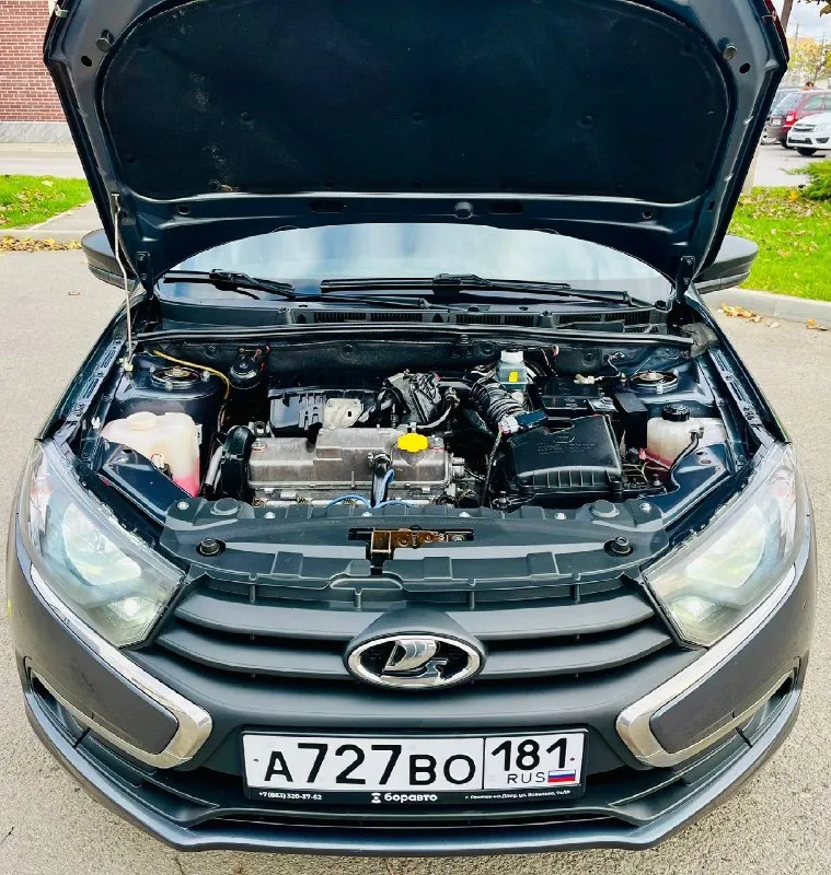 Ваз granta в очень хорошем состоянии! в шикарном цвете «борнео». 2 хозяина, птс оригинал! куплена в марте 2019г. пробег родной 99 т. км, подтвержденный автотекой и состоянием авто. кузов без гнили и ржавчины. днище в идеале. двигатель, ходовая и коробка на 5+ чистый и ухоженный салон. эур, кондиционер, abs, airbag, эл. стеклоподъемники, сигнализация, ц/з, музыка. автомобиль реально очень хороший. абсолютно не требует никаких вложений. 649 т. р. торг +79061817823 ярослав авто находится в ростове 📞 звоните: +7(906)1817823 - фотография - 8