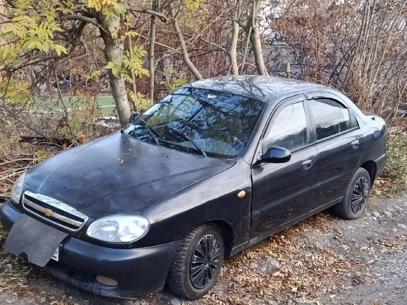 Донецк 100т. р.торг. продам chevrolet ланос,2007г. цвет черный, г/у, стеклоподъёмники, нужно варить, т. +79493828128. если нет связи тг на этом же номере 📲 tg: 7277 📞 звоните: +7(949)3828128 - фотография - 2