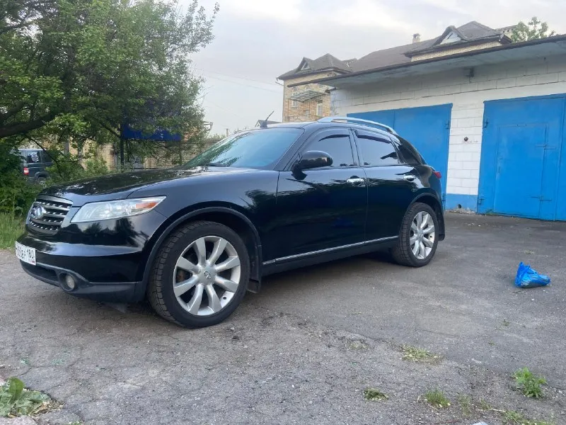 Продам infiniti фх 45 характеристики пробег 170511 км внедорожник 5 дв. цвет - черный двигатель 4.5... - фотография