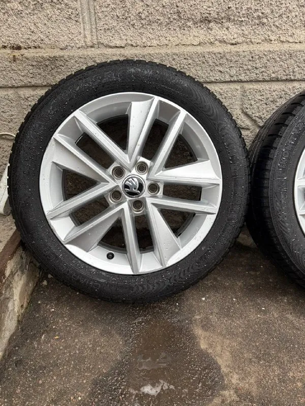 Продам оригинальные диски на летней резине skoda 5x100 r16, стояли на skoda rapid, диски в прекрасном состоянии без ремонтов резина ikon tyres 195/55/16 (50 неделя 24 года) цена 40000₽ +79493348216 📲 tg: дмитрий 📞 звоните: +7(949)3348216 - фотография - 2