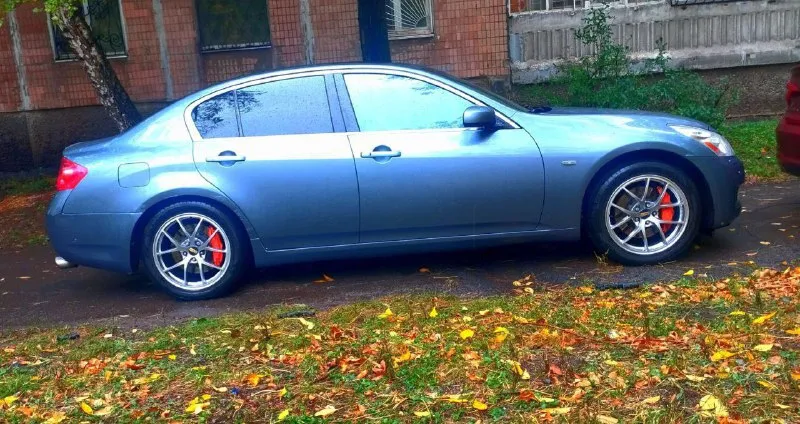 Infiniti g35x 4wd vq35hr 2007г в отличном состоянии, . заказан с японии с пробегом 30т км есть все фото и видео эндоскопии перед установкой, вписан в техпаспорт, новая ходовка оригинал nissan, в машине все до последней прокладки только оригинал заказной, без ключевой доступ, два ключа. тормоза в круг k-sport перед 8 поршней зад 4.новые диски bbs на лете r18, комплект коварных оригинальных r19 с комплектом зима, лето новые. stege 2 340+лс. вобщем машина делалась и обслуживалась грамотно и дорого вложено больше ляма по мимо стоимости покупки самой машины. я собственник по докам 180 регион. 1.🍋 без торга. тел +79496125008 донецк. +79497956733. 📲 tg: вадим 📞 звоните: +7(949)6125008 - фотография - 2