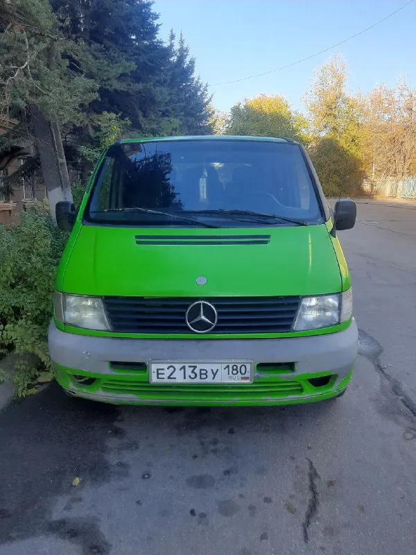 Продам mercedes vito 1998г 2,3д без турбины на полном ходу, по документам 7+1 пасажир с переоформлен... - фотография