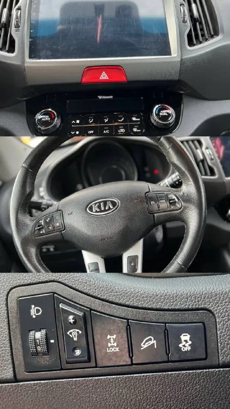 Продам шикарный kia sportage 2011 года в идеальном состоянии без каких либо вложений, два владельца за всю историю эксплуатации, зеленая автотека, авто в дтп не участвовал, выглядит как на фото без ржавчины вмятин и потертостей! родной пробег 157.000км техническая часть как новая не одного постороннего шума по ходовой части, коробка и мотор работают идеально масло всегда менялось по регламенту, мотор работает идеально тихо и без перебоев, комплектация авто elegant+ кожаный салон, полный привод, раздельный климат контроль, мульт руль, камера заднего вида, подогревы передних и задних сидений, парктрони, бортовой компьютер, обогрев переднего стекла заднего и зеркал, датчики света датчики давления шин, адаптация фар, abs, esp, помощь при спуске и подъеме, большой сенсорный монитор с bt, aux, car play, wifi, и много другое, авто действительно в очень достойной состоянии их таких мало! цена авто:1.250.000₽ номер для связи: +79493687228 или +79494043922 связь не всегда хорошо ловит на 📲 tg: @jora_raketa 📞 звоните: +7(949)3687228 - фотография - 9