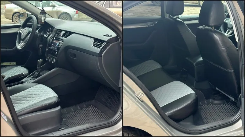 Продам skoda octavia a7 рейсталинг 2019г выпуска, один хозяин с автосалона 135000 родного пробега(100%) самый надежный двигатель 1.6 mpi классический автомат aisin,6ти ступенчатый кузов весь в родном окрасе, без единого дтп комплектация: -4 эл. стеклоподъемника -эл. регулировка зеркал -кондиционер -6 подушек безопасности -подогрев сидений -подогрев переднего и заднего стекла -датчик света и дождя -подогрев зеркал -abs, esp -бортовой компьютер -штатная мультимедиа usb, aux, bluetooth -сигнализация starline с автозапуском автомобиль в идеальном состояние без каких либо вложений у машины один хозяин, двигатель работает идеально, ходовая без стуков, готов на любые проверки, более детальней по на этом номере есть telegram. тел:+79592421258 цена:1млн640т г. алчевск 📞 звоните: +7(959)2421258 - фотография - 9