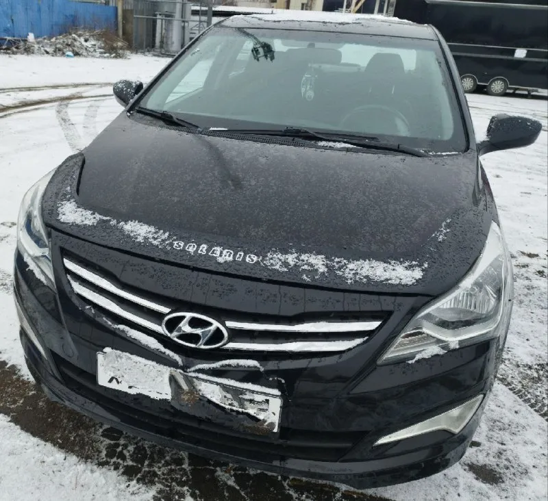 Продам hyundai solaris 2015 г на автомате! с реальным родным пробегом 156000км и с зеленой автотекой... - фотография