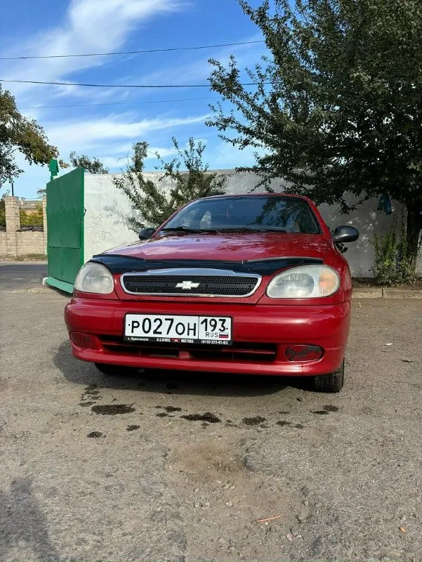 Chevrolet ланос 1.5 100к₽ птс, стс, дкп. кпп 5 газ/бензин (газ евро 4 вписан) гур, кондиционер, 2эсп... - фотография