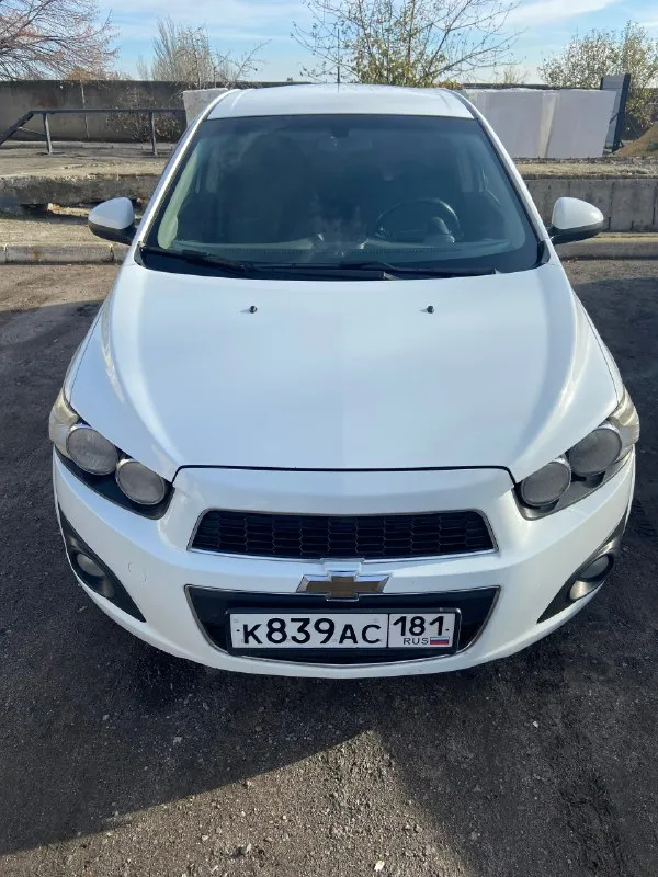 Продам chevrolet авео, 2013 год 1.6 (обычный надежный гидротрансформатор) максимальная комплектация.... - фотография