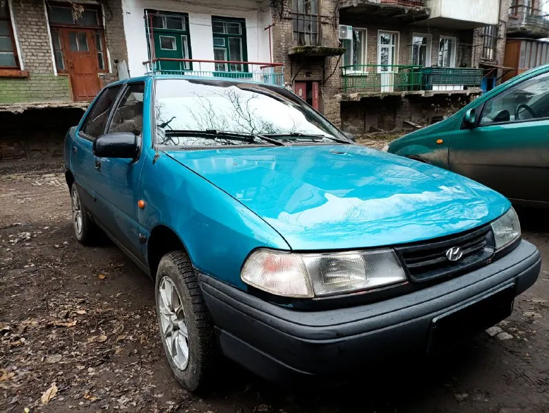 Hyundai poni 1993г. в двс-1.5 карб. установлен газ-пропан (узаконен) пробег-259518км. учёт рф 180рег... - фотография