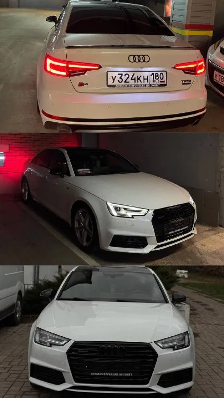 Продам свою машину audi a4 sport 2.0 tfsi quattro (s line) 2017 год (полный привод) мощность двигателя 249л. с, сделан stage 1. +- 320л. с s tronic. сделан легкий выхлоп звучит приятно. родной пробег 157 тысяч авто официал, не пригнанный что касается технической части масла фильтра меняю каждые 7 тысяч от замены до замены масла не берет что касается ходовой вложений никаких не требует как и по технической части все обслужено. кузов в отличном состоянии машина очень красивая и выделяется из потока. едет авто очень бодро ездить одно удовольствие! что касается комплектации в редкой и богатой комплектации оpигинaльные диски audi r18. чepный потолок. люк, комбинированная обивка сидений материалом alcantara (перфорированным) с кожей, с оттиском s line на спинках передних сидений полный электро пакет, электро зеркала, электро сидений, круиз контроль, 3х зонный климат контроль, датчик дождя, датчик света, подогревы сидений, подогрев руля, подогрев лобового, подогрев зеркал, под рулевые лепестки, выбор режима езды кнопка старт стоп. стоит расширенный планшет с сохранением заводского меню. и так далее расписывать много. я собственник оформлена на меня продавать буду я!! от машины не избавлюсь за машину не стыдно цена 2.250.000 кто приедет с деньгами будет хороший торг при виде денег. так же возможен обмен с вашей доплатой нахожусь в донецке +79495721215 - фотография - 8