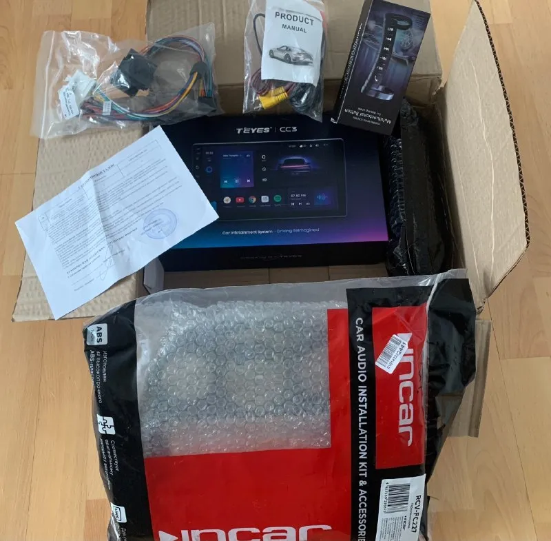 Продам новый teyes cc3 4/32g в chevrolet лачетти. полный комплект с рамкой и гарантийным талон. прод... - фотография