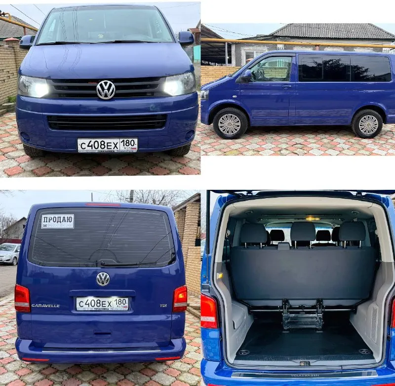 🚗 🚗 продам volkswagen caravelle 2014 года 2.0 tdi механика авто в идеальном состояние без каких либо дефектов и вложений обслужен от а до я грм масла фильтра колодки новый маховик в заборе с сцеплением фирмы luk зимняя резина nokian nordman 7 цешка вбасто до тяжки дверей две печки два кондиционера все для комфорта есть салон ухоженный без царапин и затертостей пробег оригинал 245 т любые проверки авто не пригон куплен новым у официального дилера сборка немецкая машина достойна за нее не стыдно я собвствиник владею больше двух лет в коммерции не учятвывала и в перевозках тоже сугубо симеоне авто выходного дня кому нужен реально достойный бусик звоните приезжайте смотрите феникс +79494528517 89613916172 ватцап телеграмм цена 2.200 торг реальному пок цена: 2200000 ₽ 📲 tg: павел 📞 🇷🇺 звоните: +79494528517 авторынок днр донецк - фотография - 5